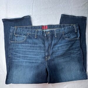 The Foundry Supply‎ Co Flex Denim Jeans Mens 50x30 Dark Wash Blue 583-2014BN